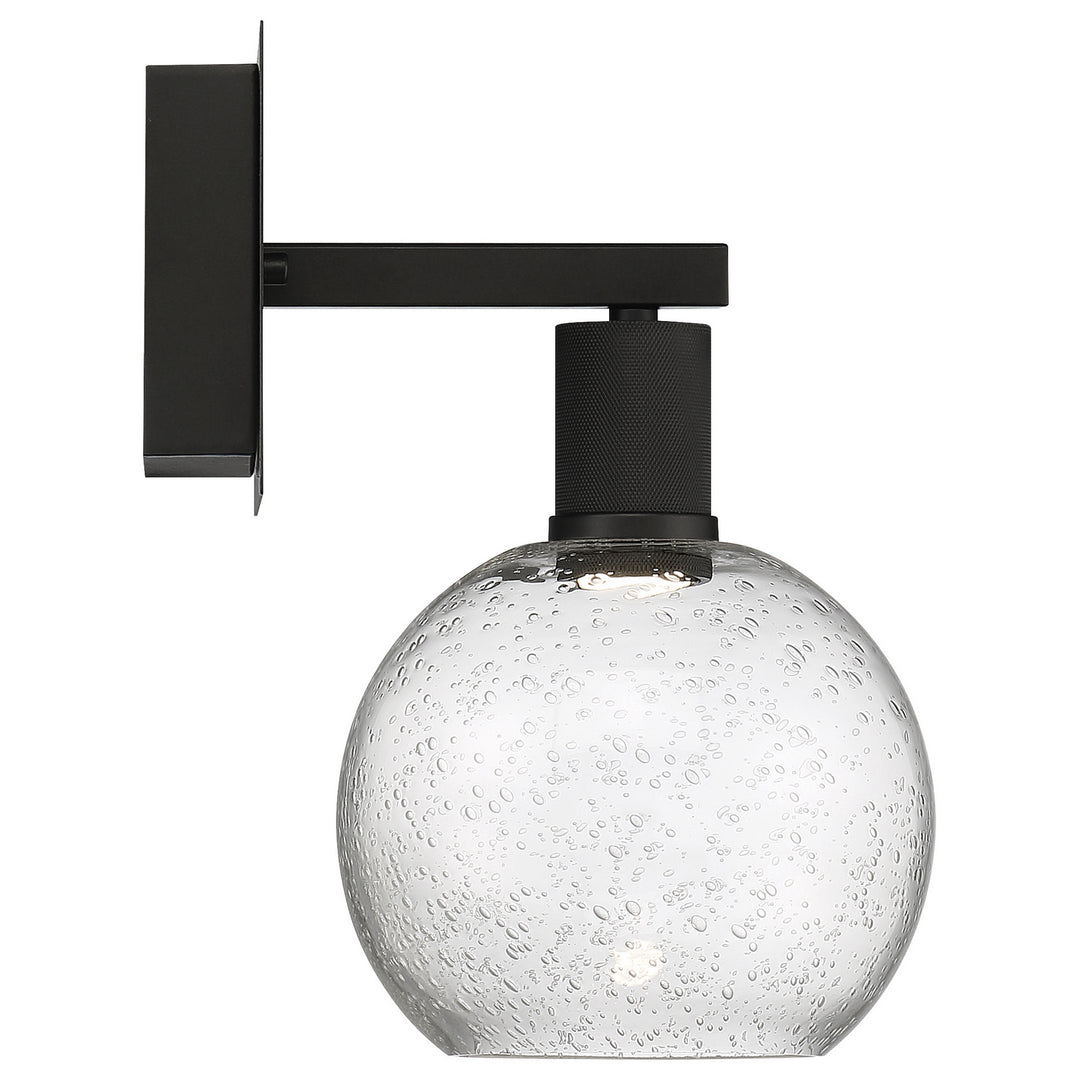 Access Port Nine Burgundy 63145LEDD-MBL/SDG Wall Sconce Light - Matte Black
