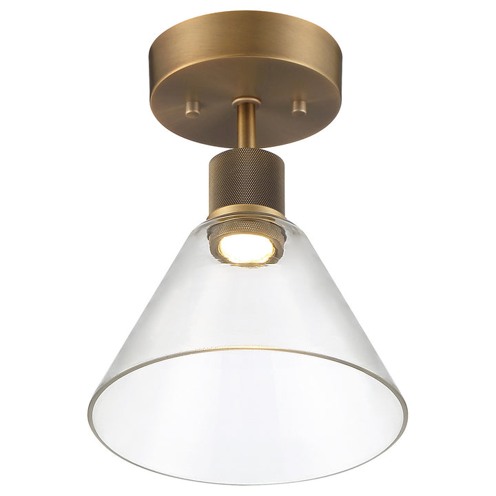 Access Port Nine Martini 63146LEDD-ABB/CLR Wall Sconce Light - Antique Brushed Brass