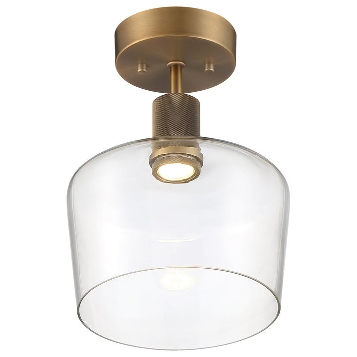 Access Port Nine Chardonnay 63147LEDD-ABB/CLR Ceiling Light - Antique Brushed Brass