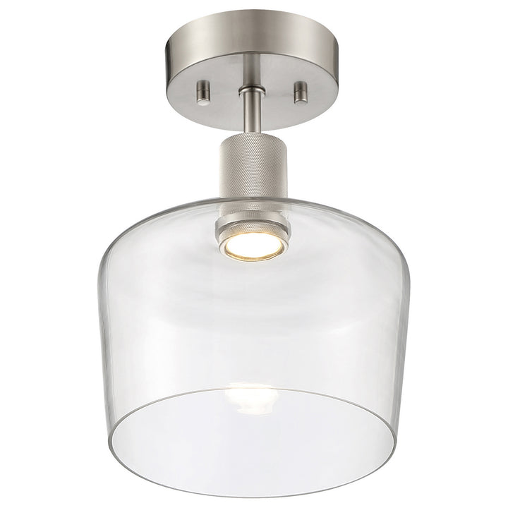 Access Port Nine Chardonnay 63147LEDD-BS/CLR Ceiling Light - Brushed Steel