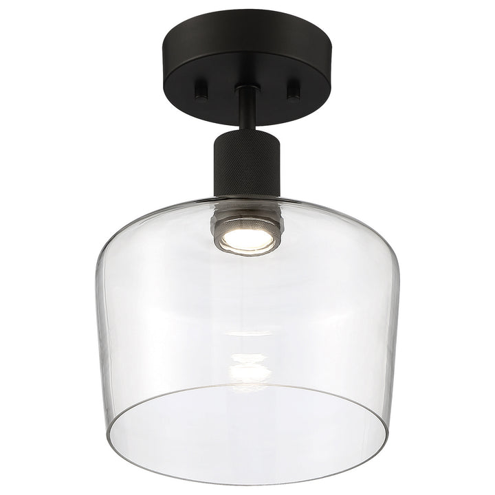 Access Port Nine Chardonnay 63147LEDD-MBL/CLR Ceiling Light - Matte Black