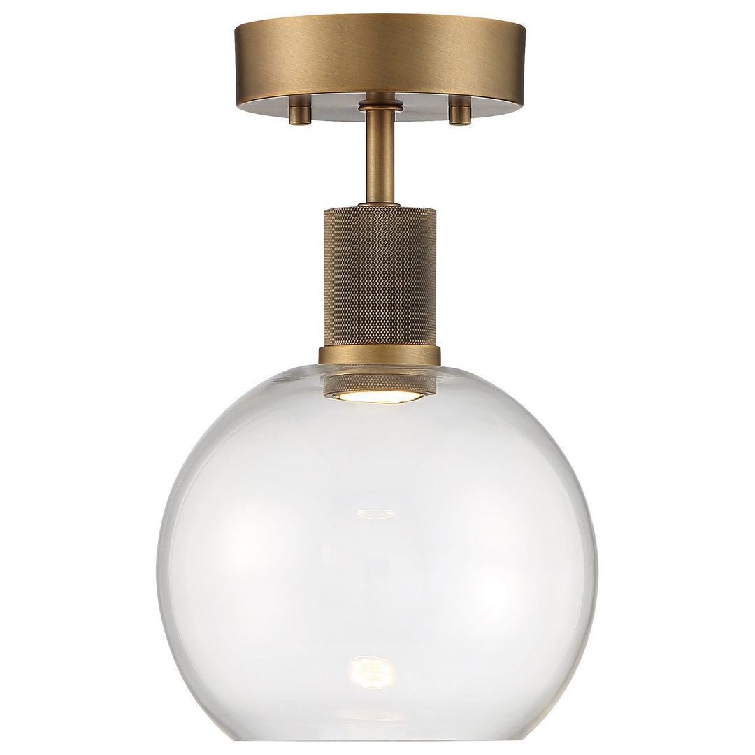 Access Port Nine Burgundy 63148LEDD-ABB/CLR Ceiling Light - Antique Brushed Brass