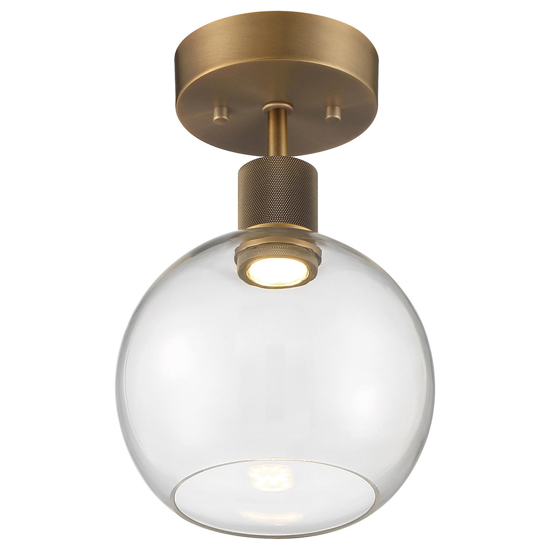 Access Port Nine Burgundy 63148LEDD-ABB/CLR Ceiling Light - Antique Brushed Brass