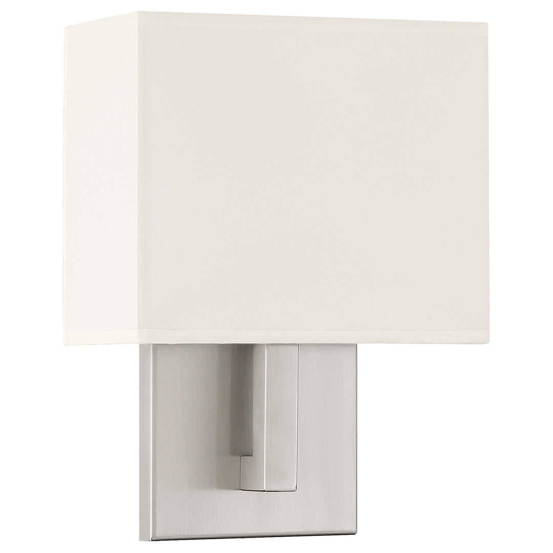 Access Mid Town 64061LEDDLP-BS/WH Wall Sconce Light - Brushed Steel