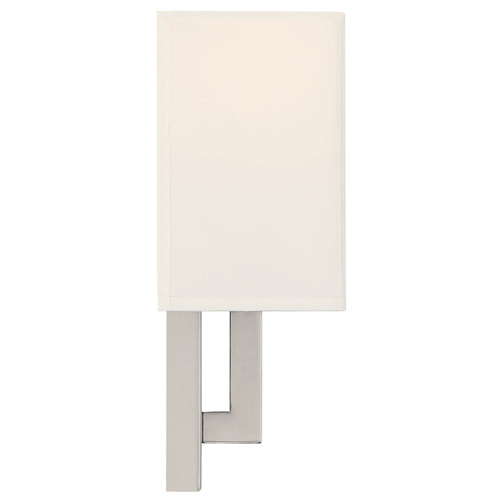 Access Mid Town 64061LEDDLP-BS/WH Wall Sconce Light - Brushed Steel