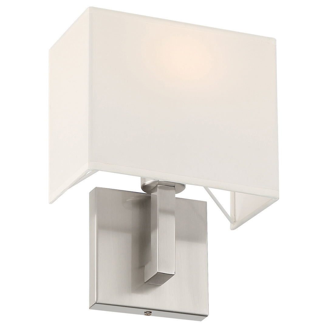 Access Mid Town 64061LEDDLP-BS/WH Wall Sconce Light - Brushed Steel