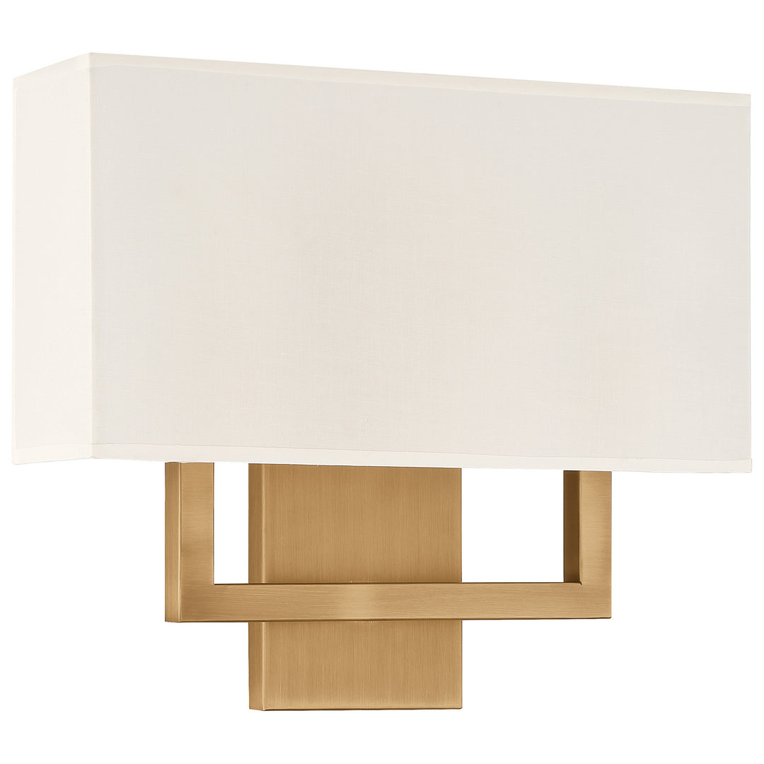Access Mid Town 64062LEDDLP-ABB/WH Wall Sconce Light - Antique Brushed Brass