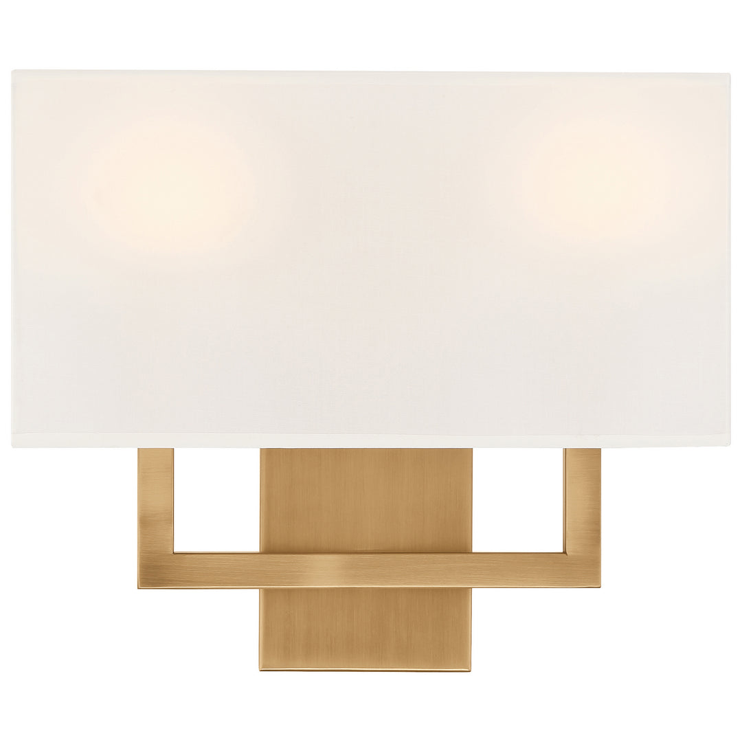 Access Mid Town 64062LEDDLP-ABB/WH Wall Sconce Light - Antique Brushed Brass
