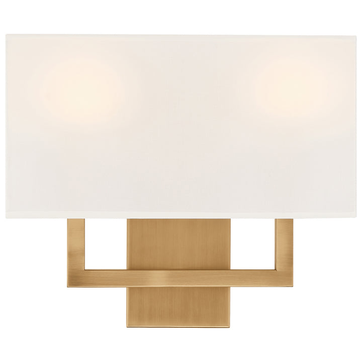 Access Mid Town 64062LEDDLP-ABB/WH Wall Sconce Light - Antique Brushed Brass