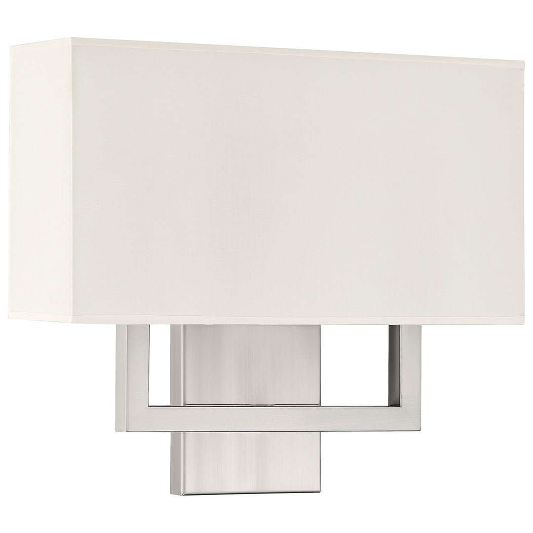 Access Mid Town 64062LEDDLP-BS/WH Wall Sconce Light - Brushed Steel