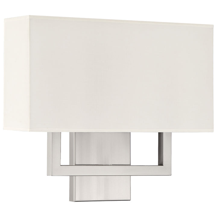 Access Mid Town 64062LEDDLP-BS/WH Wall Sconce Light - Brushed Steel