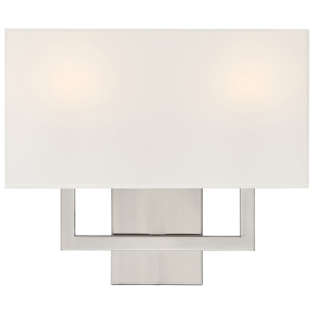 Access Mid Town 64062LEDDLP-BS/WH Wall Sconce Light - Brushed Steel