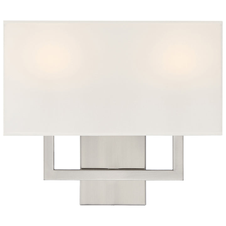 Access Mid Town 64062LEDDLP-BS/WH Wall Sconce Light - Brushed Steel