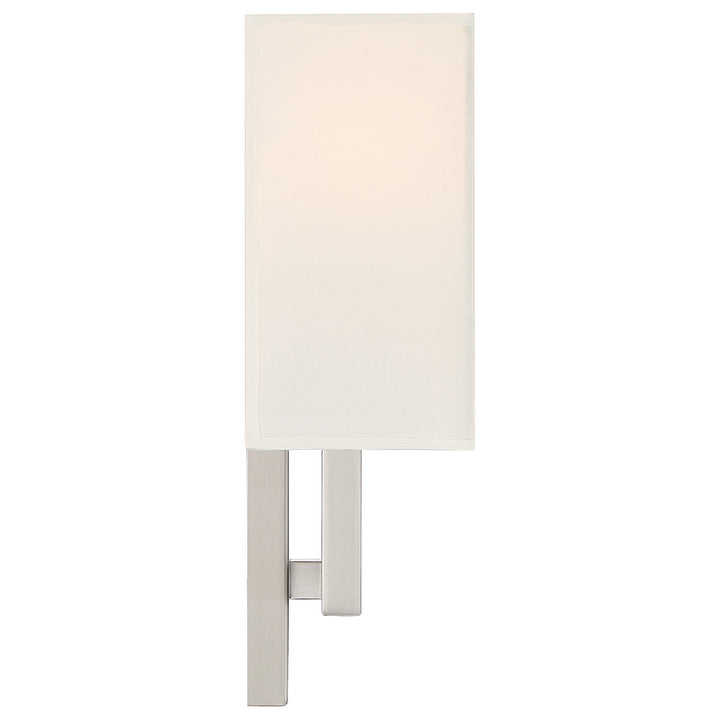 Access Mid Town 64062LEDDLP-BS/WH Wall Sconce Light - Brushed Steel