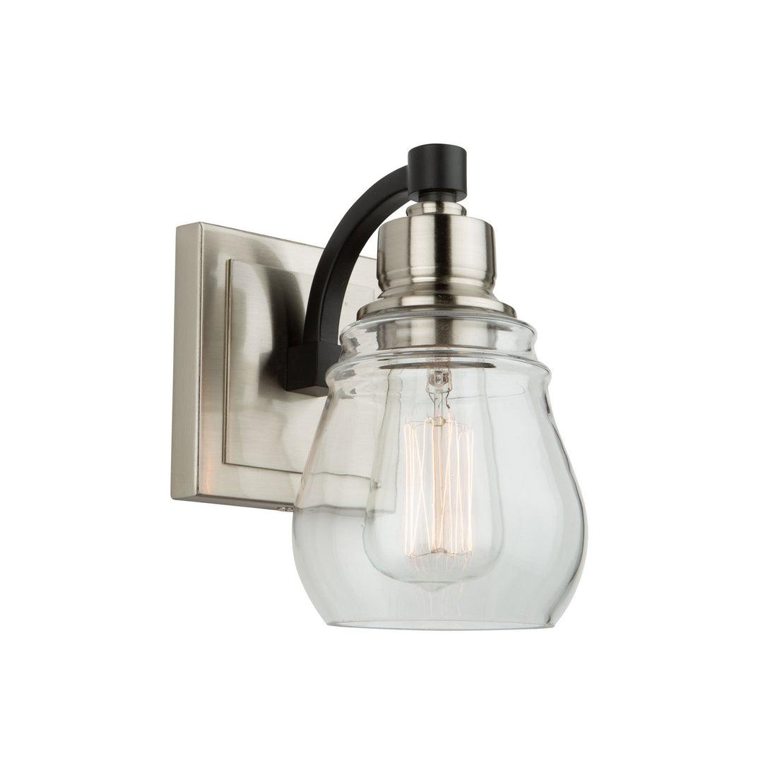 Artcraft Nelson AC11681NB Wall Light - Black and Brushed Nickel