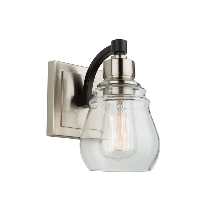 Artcraft Nelson AC11681NB Wall Light - Black and Brushed Nickel