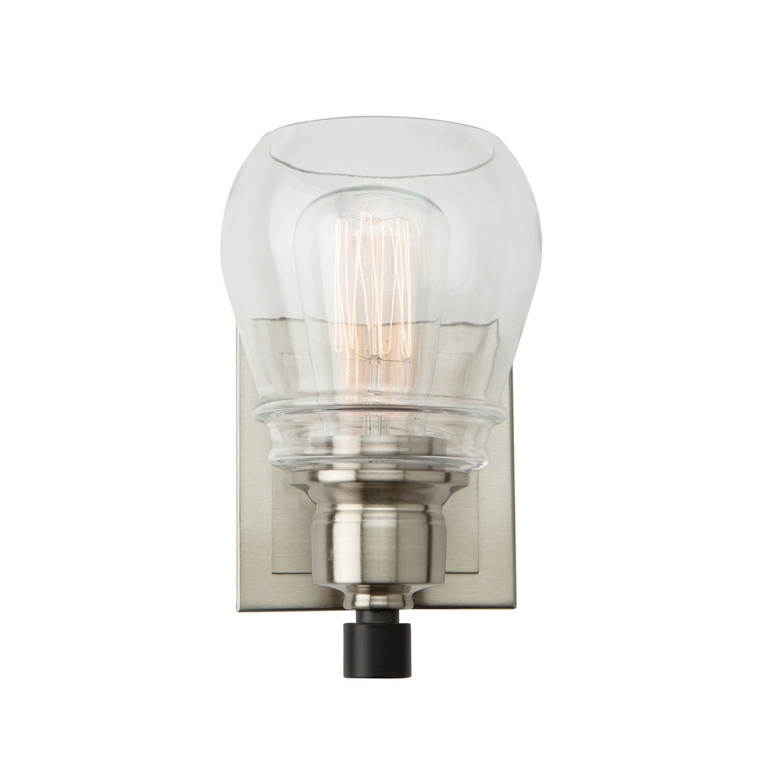 Artcraft Nelson AC11681NB Wall Light - Black and Brushed Nickel