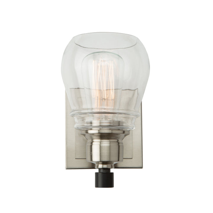 Artcraft Nelson AC11681NB Wall Light - Black and Brushed Nickel