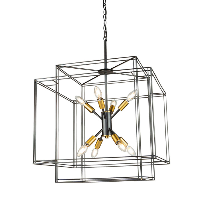 Artcraft Artisan AC11738BK Pendant Light - Black and Brushed Brass