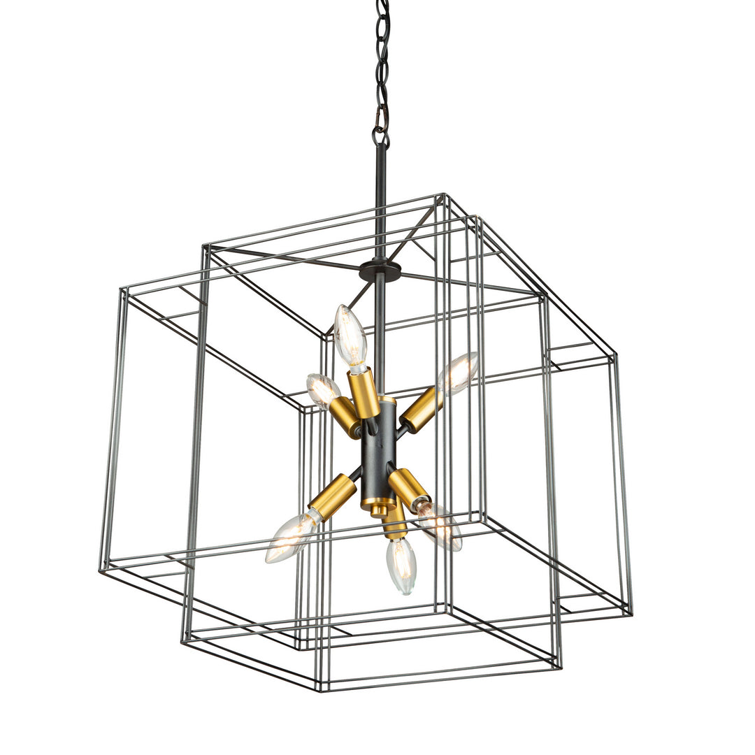 Artcraft Artisan AC11738BK Pendant Light - Black and Brushed Brass