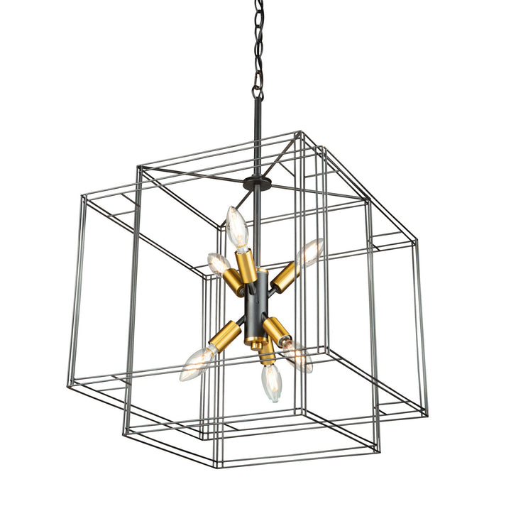 Artcraft Artisan AC11738BK Pendant Light - Black and Brushed Brass