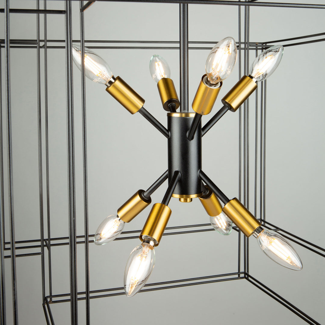 Artcraft Artisan AC11738BK Pendant Light - Black and Brushed Brass