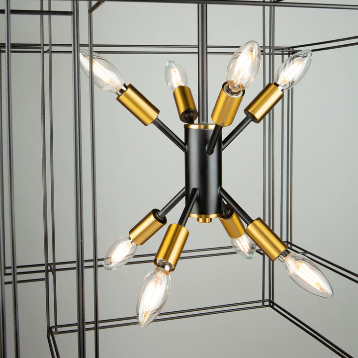 Artcraft Artisan AC11738BK Pendant Light - Black and Brushed Brass