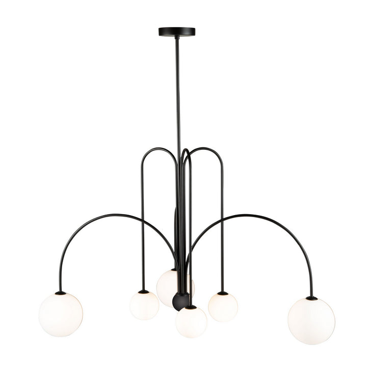 Artcraft Comet AC6656BK Chandelier Light - Semi Matte Black