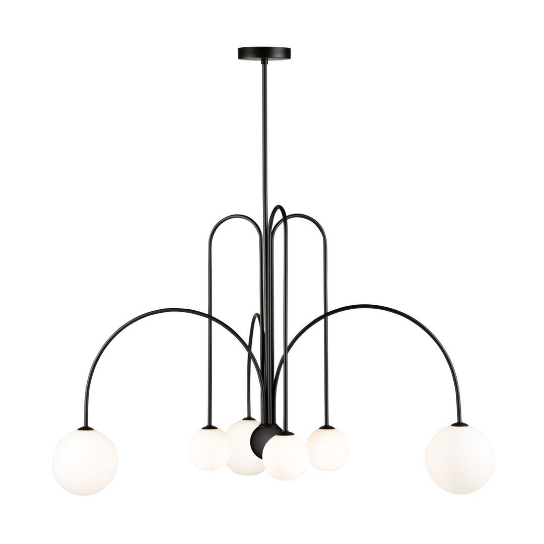 Artcraft Comet AC6656BK Chandelier Light - Semi Matte Black