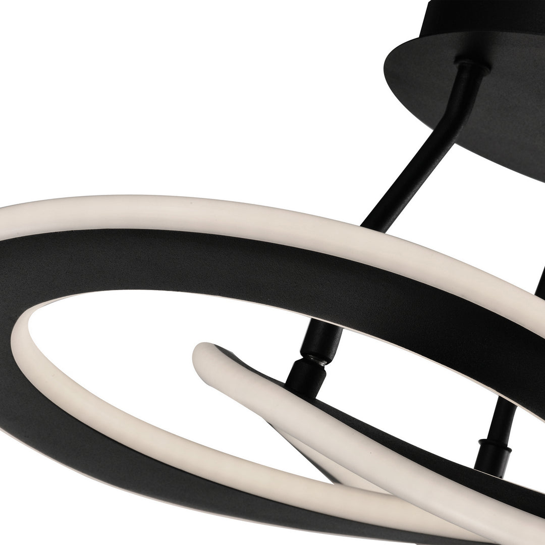 Artcraft Wave AC7078BK Ceiling Light - Black