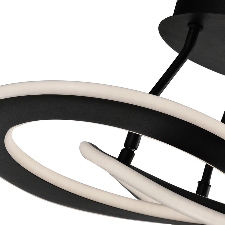 Artcraft Wave AC7078BK Ceiling Light - Black