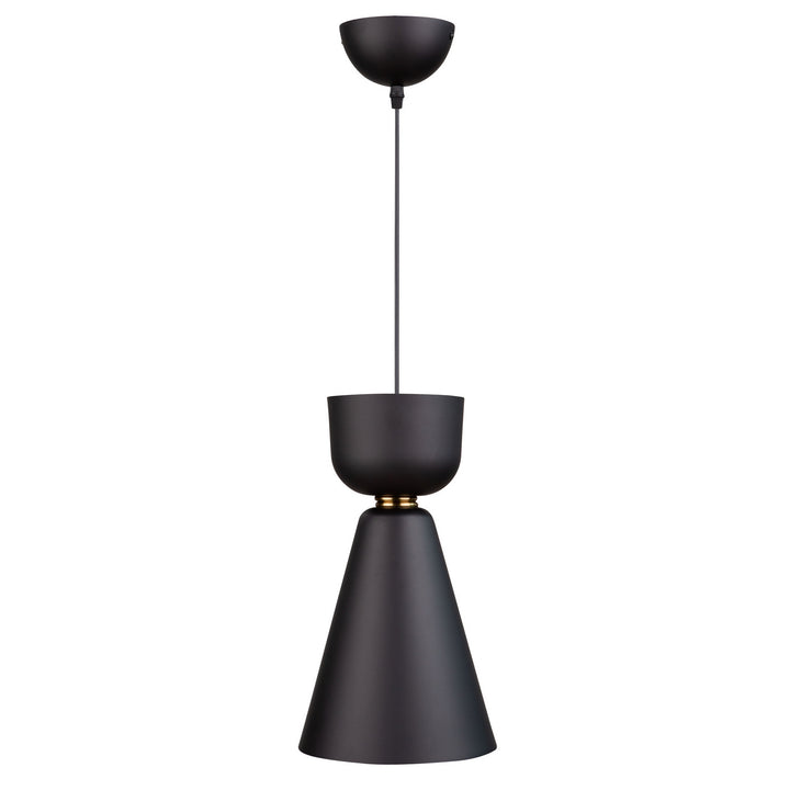 Artcraft Tempo SC13290BK Pendant Light - Matte Black and Brass