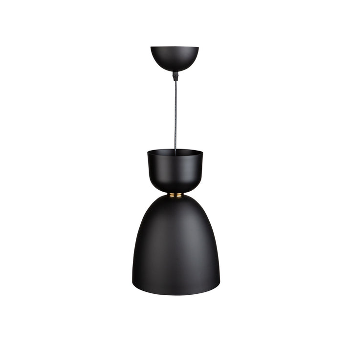 Artcraft Tempo SC13291BK Pendant Light - Matte Black and Brass