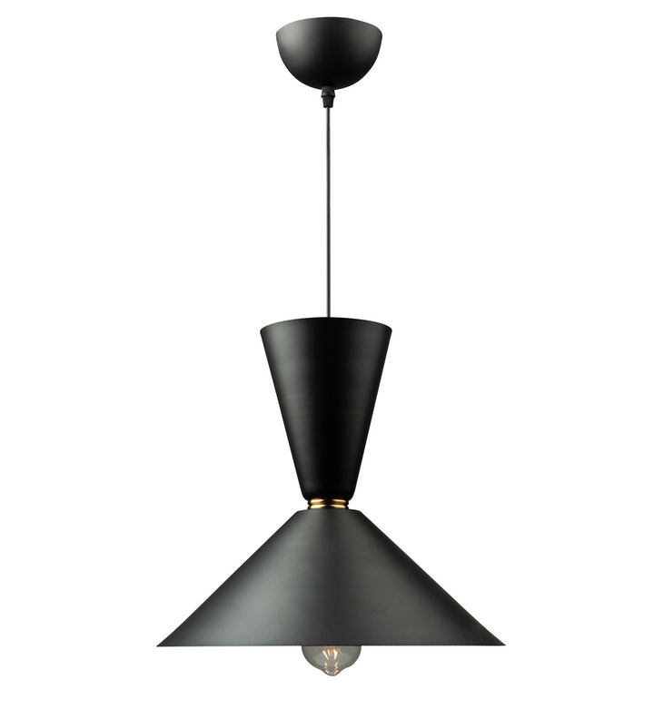 Artcraft Tempo SC13292BK Pendant Light - Matte Black and Brass