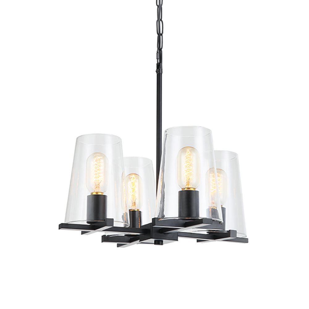 Maxilite Baran MX 1431-4 Chandelier Light - Black