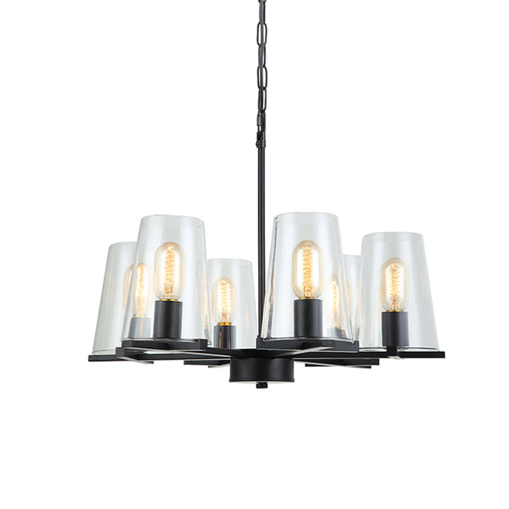 Maxilite Baran MX 1431-6 Chandelier Light - Black