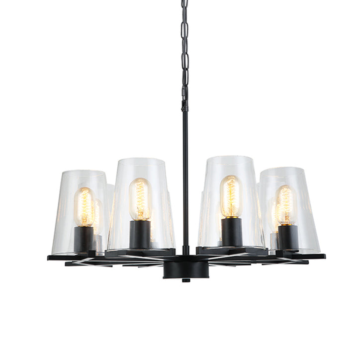Maxilite Baran MX 1431-8 Chandelier Light - Black