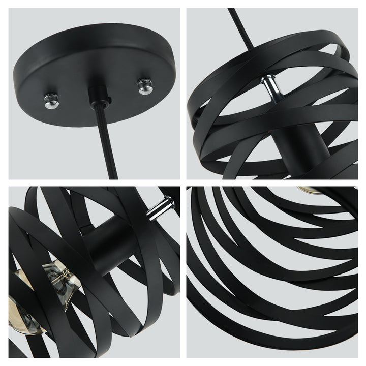 Maxilite Salerno MX 2156-07 Pendant Light - Black