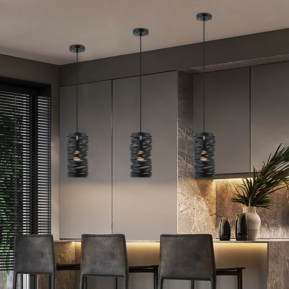 Maxilite Salerno MX 2156-07 Pendant Light - Black