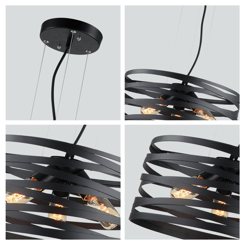 Maxilite Salerno MX 2157-07 Pendant Light - Black