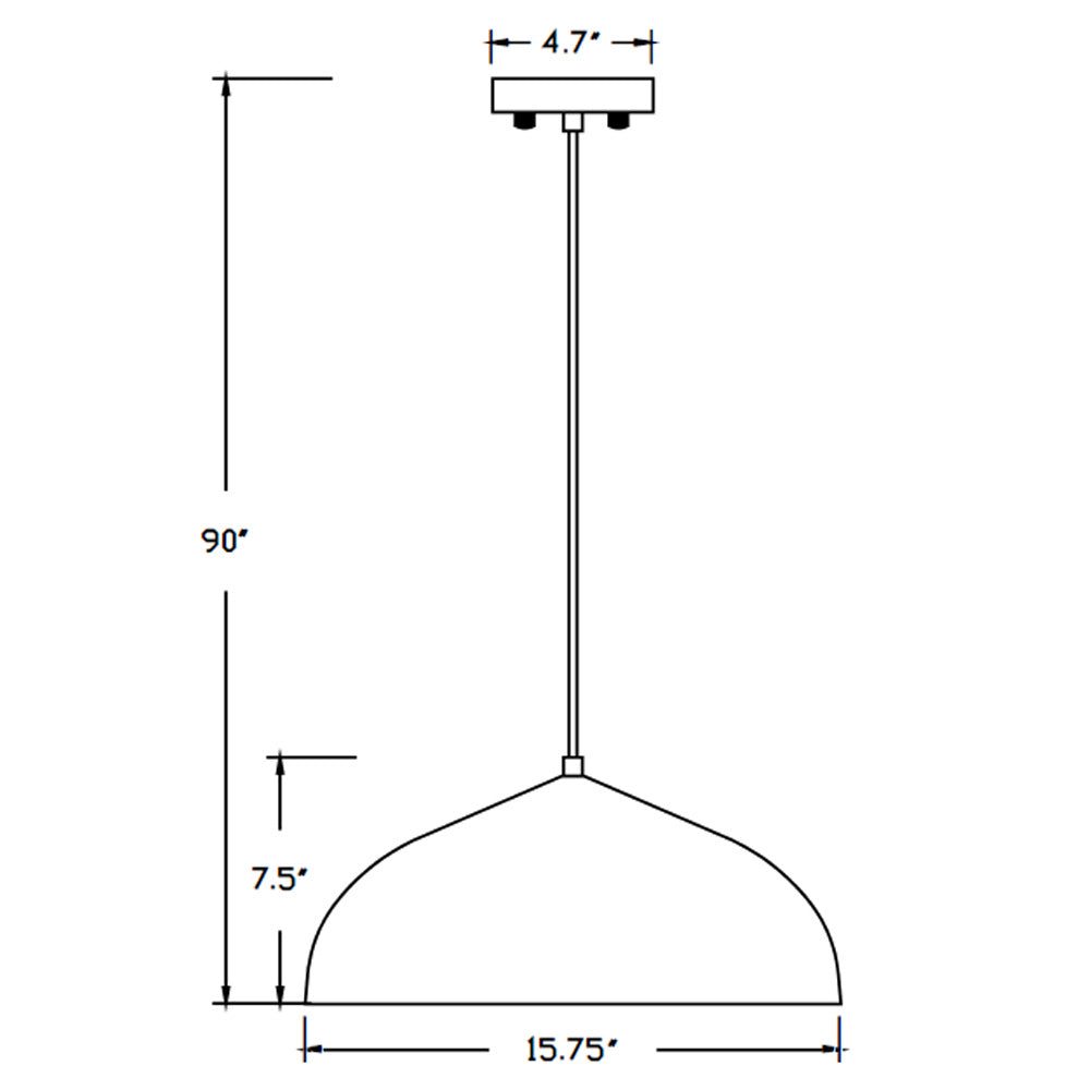 Maxilite Sydney MX 2618-0702 Pendant Light - Black