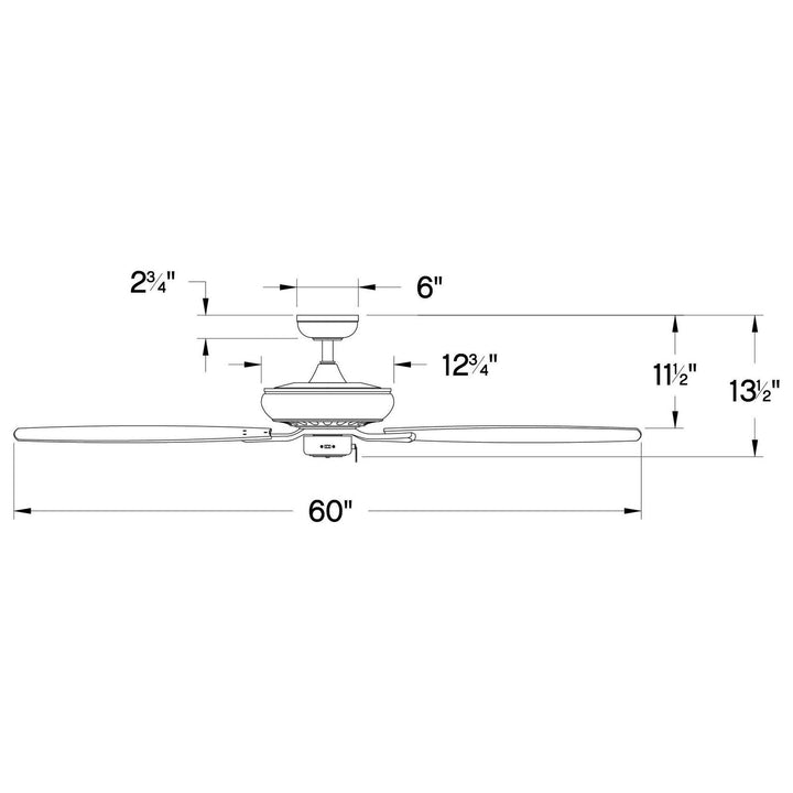 Hinkley Highland 904160FBN-NIA Ceiling Fan 60 - Brushed Nickel, Mahogany, Silver/