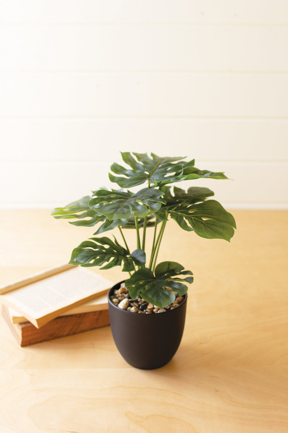 Kalalou Lighting CNL1330  Monstera Plant In A Plastic Pot Home Decor Bronze / Dark