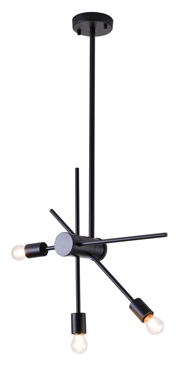 Bethel International DU76C25BLK Chandelier Light - Matte Black