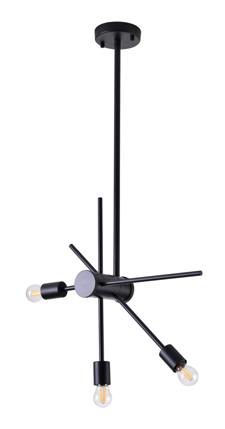 Bethel International DU76C25BLK Chandelier Light - Matte Black