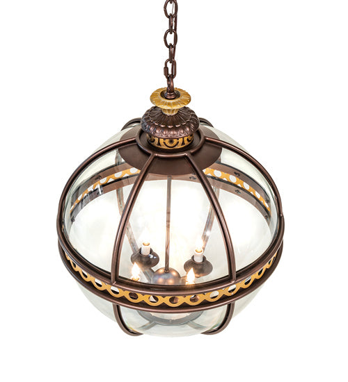 Meyda Tiffany Guilloche 240983 Chandelier Light - Mahogany Bronze
