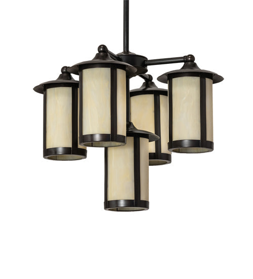 Meyda Tiffany Fulton 241310 Chandelier Light - Craftsman Brown