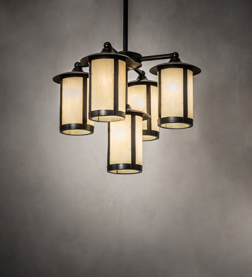 Meyda Tiffany Fulton 241310 Chandelier Light - Craftsman Brown