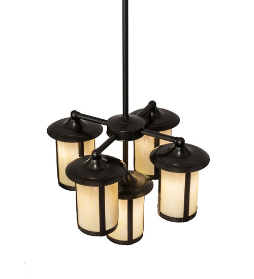 Meyda Tiffany Fulton 241310 Chandelier Light - Craftsman Brown