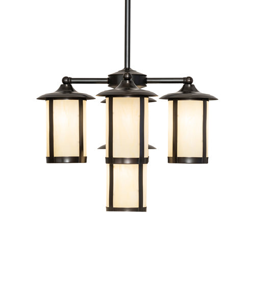 Meyda Tiffany Fulton 241310 Chandelier Light - Craftsman Brown
